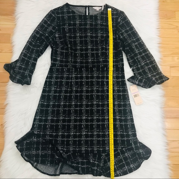 Nanette Lepore Metallic Flounce Fit & Flare Dress - Picture 12 of 16